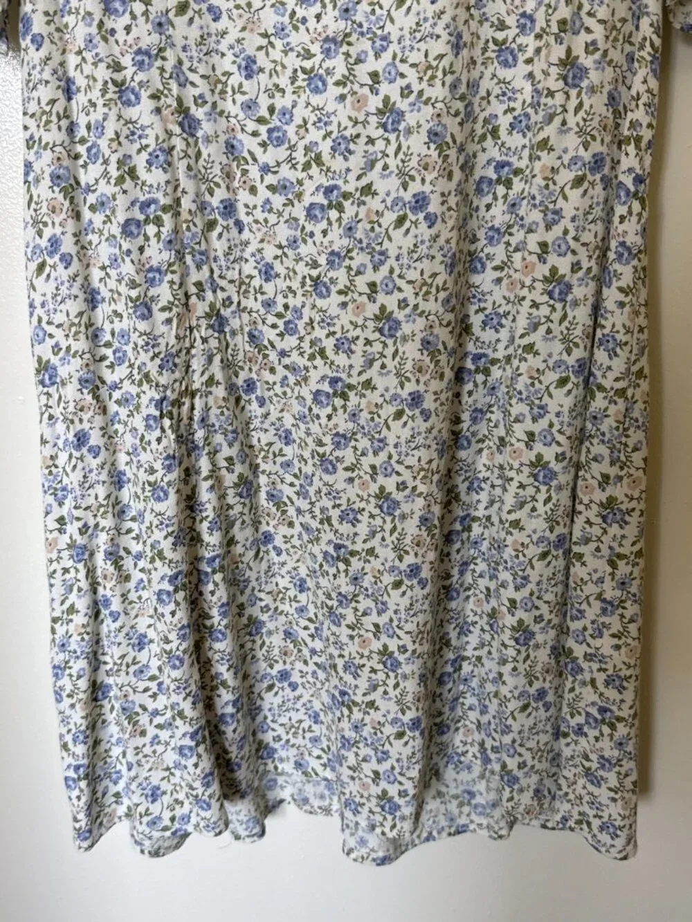 Reformation Charlton Blue White Floral Mini Dress US 10 - Picture 4 of 6